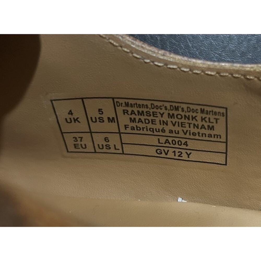 Dr. Martens Ramsey Monk KLT Brown C.F. Steade Loafers Men’s Sz 5, Women’s Sz 6 - Picture 7 of 7